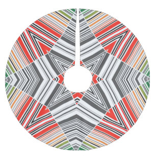 Jupon De Sapin En Polyester Brossé Ornementale : Striped Arrière - plan sans couture