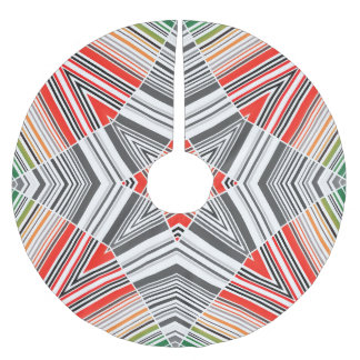 Jupon De Sapin En Polyester Brossé Ornementale : Striped Arrière - plan sans couture