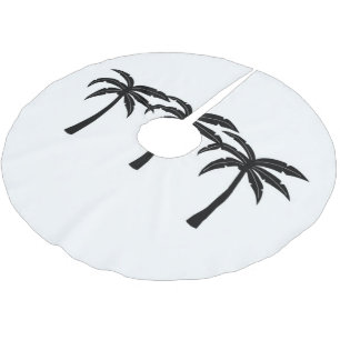 Jupon De Sapin En Polyester Brossé Palmiers tropicaux