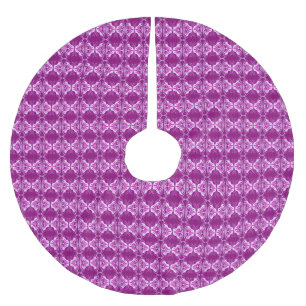 Jupon De Sapin En Polyester Brossé Papier peint Art Déco - améthyste violet et blanc