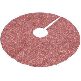 Jupon De Sapin En Polyester Brossé Parties scintillant Red Glitz