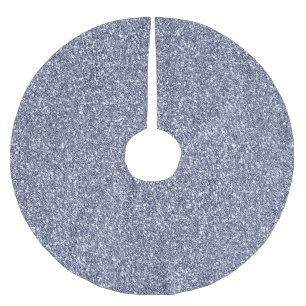 Jupon De Sapin En Polyester Brossé Parties scintillant violet Luxe