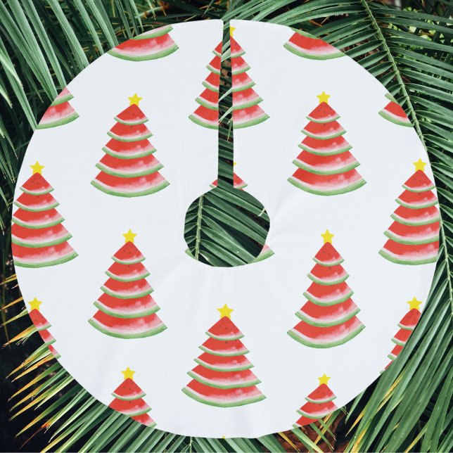 Jupon De Sapin En Polyester Brossé Pastèque (Créateur téléchargé)