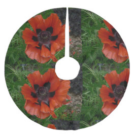 Jupon De Sapin En Polyester Brossé Pavot d'Orient       