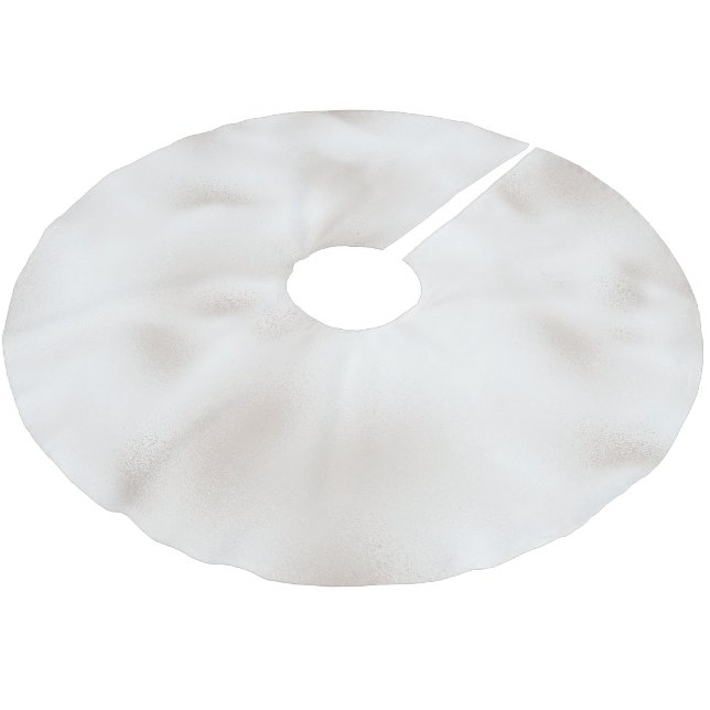 Jupon De Sapin En Polyester Brossé Pearl White Christmas (Angle)