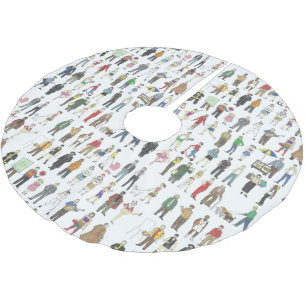 Jupon De Sapin En Polyester Brossé Personnes de New York Quartiers de New York Citoye