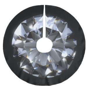 Jupon De Sapin En Polyester Brossé Pierre de diamant : l'espace noir brille.