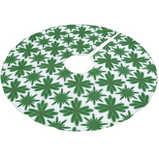 Jupon De Sapin En Polyester Brossé Pine Snowflakes Arbre Jupe