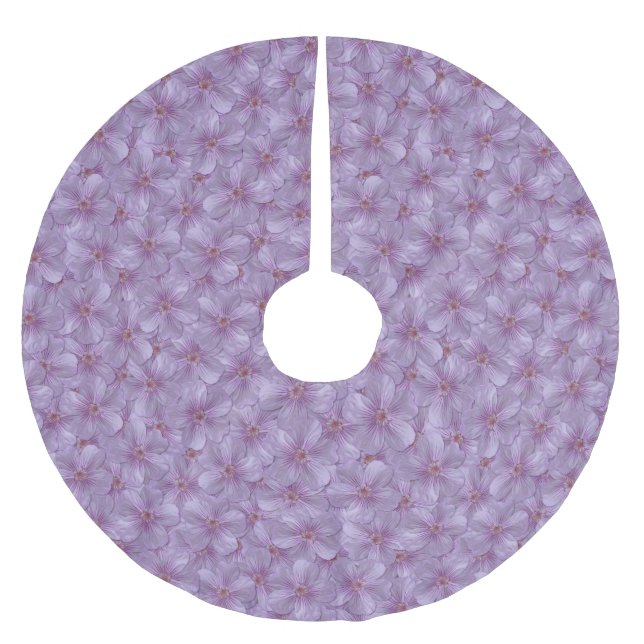 Jupon De Sapin En Polyester Brossé Pineywoods Geranium Motif sans soudure (Devant)