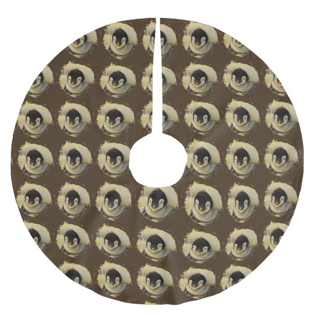 Jupon De Sapin En Polyester Brossé Pingouin 2014-0801 (Devant)