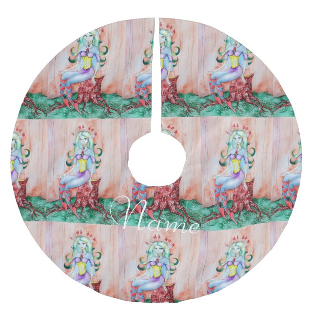 Jupon De Sapin En Polyester Brossé Pixie Imaginaire Fairy Thunder_Cove (Devant)