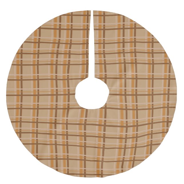 Jupon De Sapin En Polyester Brossé Plaid (Devant)