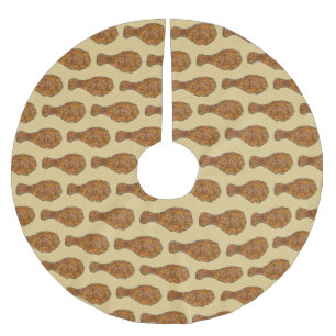 Jupon De Sapin En Polyester Brossé Poignée de poulet frit baton Soul Aliments Pique-n