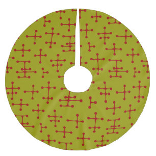 Jupon De Sapin En Polyester Brossé points et lignes