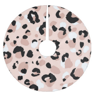 Jupon De Sapin En Polyester Brossé Poster de animal Léopard Abstrait moderne