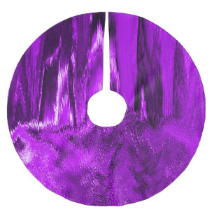 Jupon De Sapin En Polyester Brossé Purple Glitch fondu