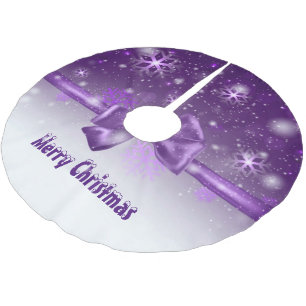Jupon De Sapin En Polyester Brossé Purple hivernal