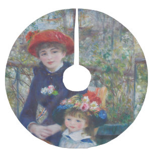 Jupon De Sapin En Polyester Brossé Renoir Deux Sœurs Terrasse Impressionnisme Françai