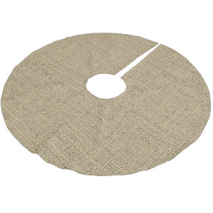 Jupon De Sapin En Polyester Brossé Rustic Farmhouse motif de tissu de sac à grain de 