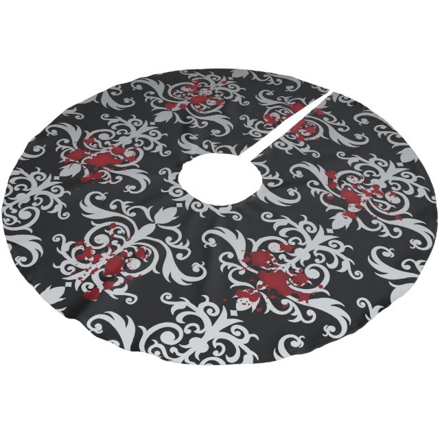 Jupon De Sapin En Polyester Brossé Sang gothique vampire (Angle)