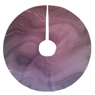 Jupon De Sapin En Polyester Brossé Sangria Strata Moody Pink and Purple Luxe Agate