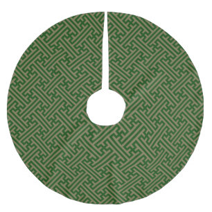Jupon De Sapin En Polyester Brossé Sayagata motif, japonais, vert et or