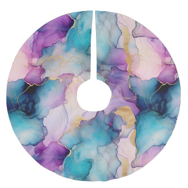 Jupon De Sapin En Polyester Brossé Serendipity Crystal Blue (Devant)