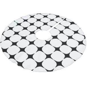 Jupon De Sapin En Polyester Brossé Simple Mid-Century moderne Motif noir et blanc