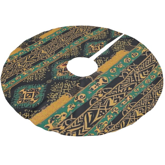 Jupon De Sapin En Polyester Brossé Sophisticated Souful Holiday Elegant  (Angle)