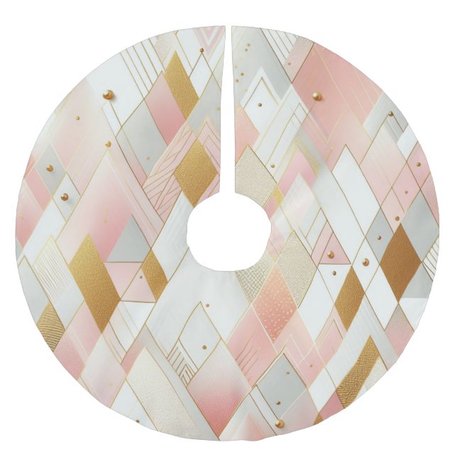 Jupon De Sapin En Polyester Brossé Spectre triangulaire chatoyant (Devant)