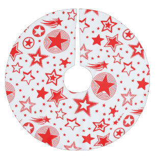 Jupon De Sapin En Polyester Brossé Stars Tattoos rouge + vos idées