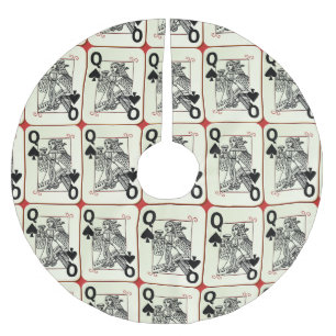 Jupon De Sapin En Polyester Brossé symbole de la Reine de Pique Thunder_Cove
