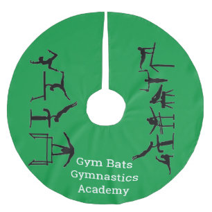 Jupon De Sapin En Polyester Brossé Tapis de Noël pour l'Académie de Gymnastique