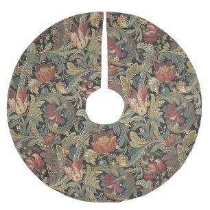 Jupon De Sapin En Polyester Brossé Tapisserie florale riche Brocade Damask