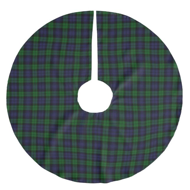 Jupon De Sapin En Polyester Brossé Tartan de Black Watch (Devant)