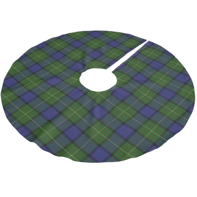 Jupon De Sapin En Polyester Brossé Tartan écossais de Muir de clan (Angle)