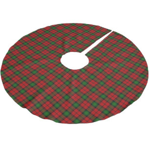 Jupon De Sapin En Polyester Brossé Tartan vert rouge de Kerr de clan écossais