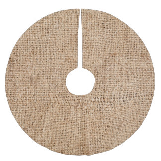 Jupon De Sapin En Polyester Brossé texture de burlap Brown, tissu rustique.