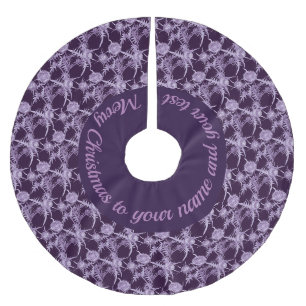 Jupon De Sapin En Polyester Brossé THISTTLE violet motif