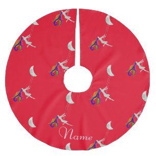 Jupon De Sapin En Polyester Brossé Tonnerre à tête rouge pivotante Lune