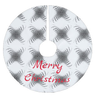 Jupon De Sapin En Polyester Brossé Tonnerre-Cove du cercle X demi-tonique Abstrait