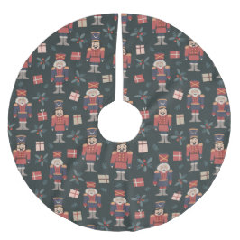 Jupon De Sapin En Polyester Brossé Toy Nutcrackers
