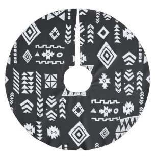 Jupon De Sapin En Polyester Brossé Tribal géométrique : arrière - plan élégant sans c