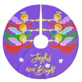 Jupon De Sapin En Polyester Brossé Trois anges