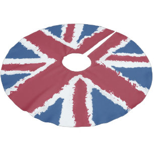 Jupon De Sapin En Polyester Brossé Union Jack Art par Heva Weva Christmas Tree Base
