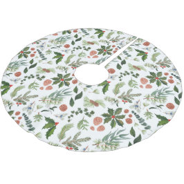 Jupon De Sapin En Polyester Brossé Vacances en bois hivernal