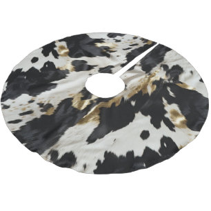 Jupon De Sapin En Polyester Brossé Vachette blanche noire