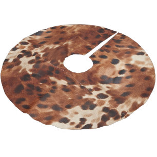 Jupon De Sapin En Polyester Brossé Vachette noire Brown