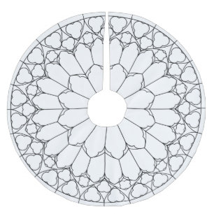Jupon De Sapin En Polyester Brossé Verre de couleur rose