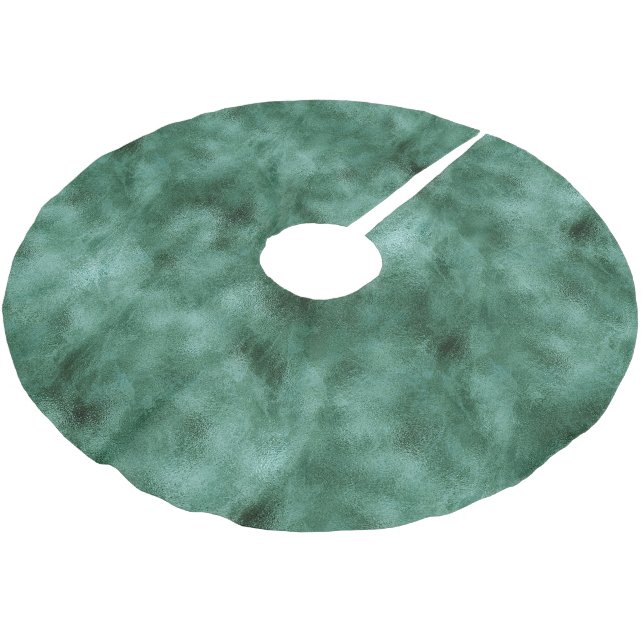 Jupon De Sapin En Polyester Brossé Vert Turquoise de pin chic (Angle)